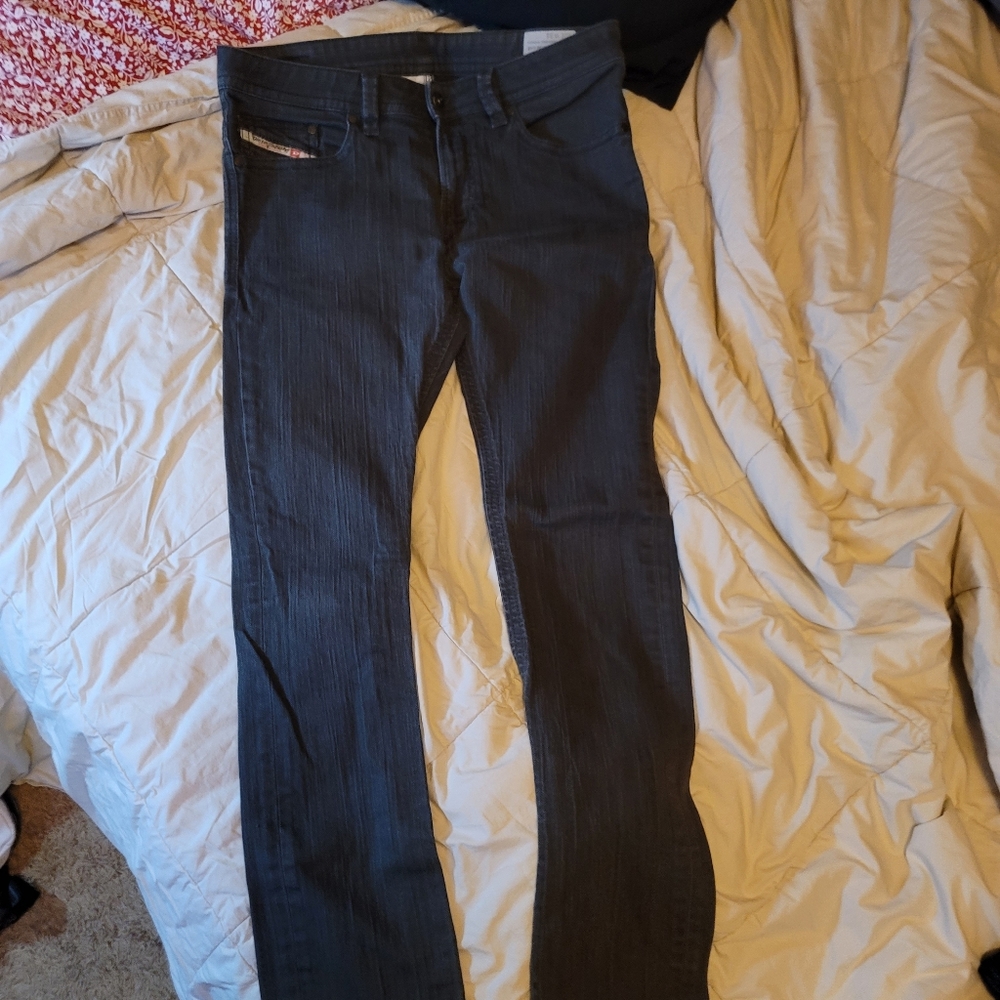 Diesel Thavar Stretch Jeans (black/gray) Size 31 ×32